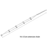 925 Sterling Silver Double Layer Chain Bracelets for Women Party
