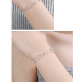 925 Sterling Silver Double Layer Chain Bracelets for Women Party