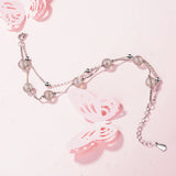 925 Silver Double Moonstone Bracelets, Romantic Jewelry