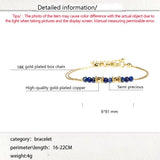 925 Silver Multi-color Bead Double Layer Bracelet for Women