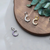 925 Sterling Silver Zircon Charms DIY Jewelry Allery-Free Gift