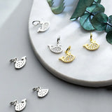 925 Sterling Silver Zircon Charms DIY Jewelry Allery-Free Gift