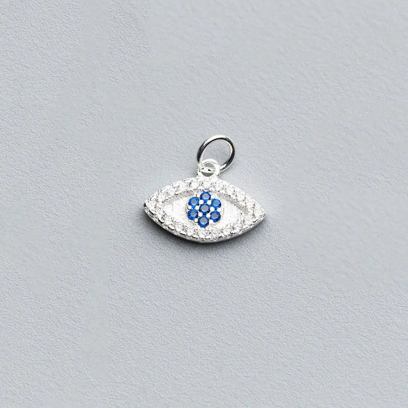 925 Sterling Silver Zircon Charms DIY Jewelry Allery-Free Gift