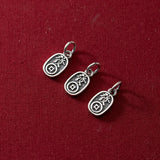 925 Sterling Silver Ancient Coin Cat Paw Pendant Charms