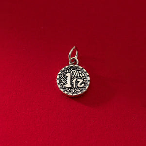 925 Sterling Silver Round Pendant Charms for DIY Making Gift