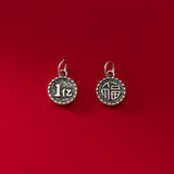 925 Sterling Silver Round Pendant Charms for DIY Making Gift