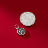 925 Sterling Silver Round Pendant Charms for DIY Making Gift