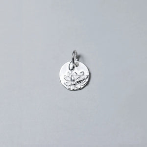 925 Sterling Silver Round Pattern Charms for DIY Necklace/Bracelet
