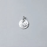 925 Sterling Silver Round Pattern Charms for DIY Necklace/Bracelet