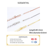 925 Sterling Silver DIY Necklace Chain All-Match Jewelry