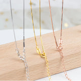 925 Sterling Silver DIY Necklace Chain All-Match Jewelry