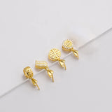 925 Silver Zircon Pendant DIY Necklace Decoration