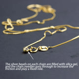925 Sterling Silver Chain Necklace DIY Jewelry Accessory