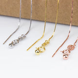 925 Sterling Silver Chain Necklace DIY Jewelry Accessory