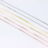 925 Sterling Silver Chain Necklace DIY Jewelry Accessory