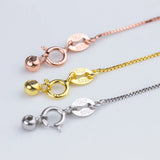 925 Sterling Silver Chain Necklace DIY Jewelry Accessory