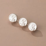 S925 Silver Chinese Zodiac Tiger Beads Charms DIY Making Accessories