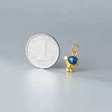 S925 Astronaut Zircon Pendant for DIY Necklace