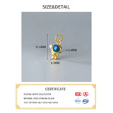 S925 Astronaut Zircon Pendant for DIY Necklace