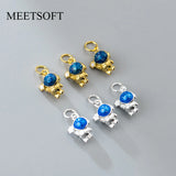S925 Astronaut Zircon Pendant for DIY Necklace