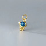 S925 Astronaut Zircon Pendant for DIY Necklace