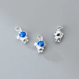 S925 Astronaut Zircon Pendant for DIY Necklace
