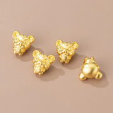 S999 Silver Chinese Zodiac Tiger Beads Charms DIY Making