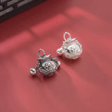 Vintage 925 Silver Blessing Purse Pendant DIY Jewelry Accessory