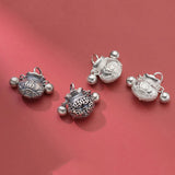 Vintage 925 Silver Blessing Purse Pendant DIY Jewelry Accessory