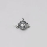 Vintage 925 Silver Blessing Purse Pendant DIY Jewelry Accessory