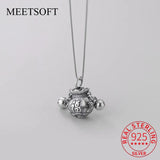 Vintage 925 Silver Blessing Purse Pendant DIY Jewelry Accessory
