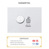 925 Sterling Silver Chinese Character DIY Findings for Necklace Bracelet
