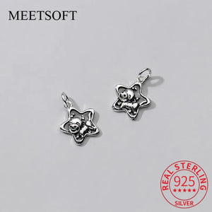 925 Silver Cow Charm for DIY Jewelry Necklace Bracelet