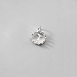 925 Sterling Silver Dolphin Disc Charms for DIY Jewelry