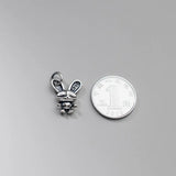 Vintage 925 Silver Rabbit Pendant Charms DIY Jewelry Accessories