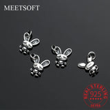 Vintage 925 Silver Rabbit Pendant Charms DIY Jewelry Accessories