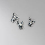 Vintage 925 Silver Rabbit Pendant Charms DIY Jewelry Accessories