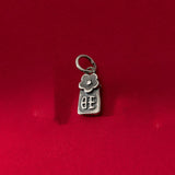 925 Silver Retro Flower Pattern Pendant Charm for DIY Making Supplies