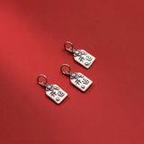 925 Sterling Silver Square Charms for DIY Jewelry Making