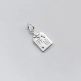 925 Sterling Silver Square Charms for DIY Jewelry Making