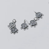 925 Sterling Silver Longevity Lock Charm for DIY Jewelry