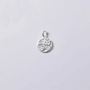 Vintage 925 Sterling Silver Flowers Hollow Charms DIY Necklace Decoration