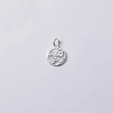 Vintage 925 Sterling Silver Flowers Hollow Charms DIY Necklace Decoration