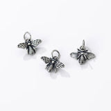Vintage S925 Silver Bee Necklace Charms for DIY Bracelet Access