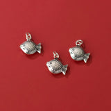 S925 Silver Fish Pendant Necklace DIY Charms Supplies