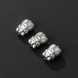 Vintage S925 Sterling Silver Cicada Hole Beads Charms DIY Making