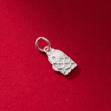 Vintage S925 Sterling Silver Distressed Fish Pendant Charms