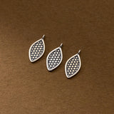 Vintage S925 Sterling Silver Water Droplets Pendant Charms DIY Necklace Bracelet