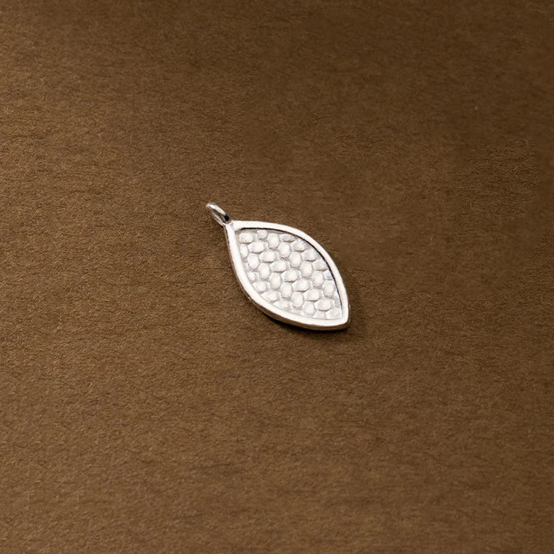 Vintage S925 Sterling Silver Water Droplets Pendant Charms DIY Necklace Bracelet