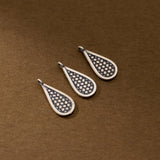 Vintage S925 Sterling Silver Water Droplets Pendant Charms DIY Necklace Bracelet